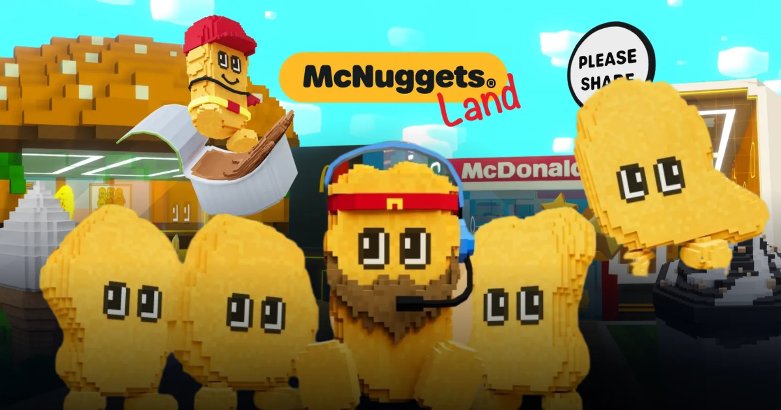 McDonald ฮ่องกง ฉลอง 40 ปี แมคนักเก็ต จับมือ 'The Sandbox' เปิดตัว 'McNuggets Land'