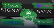 Coinbase, Paxos และ Celsius แจ้ง! มีเงินฝากไว้ใน Signature Bank จริง