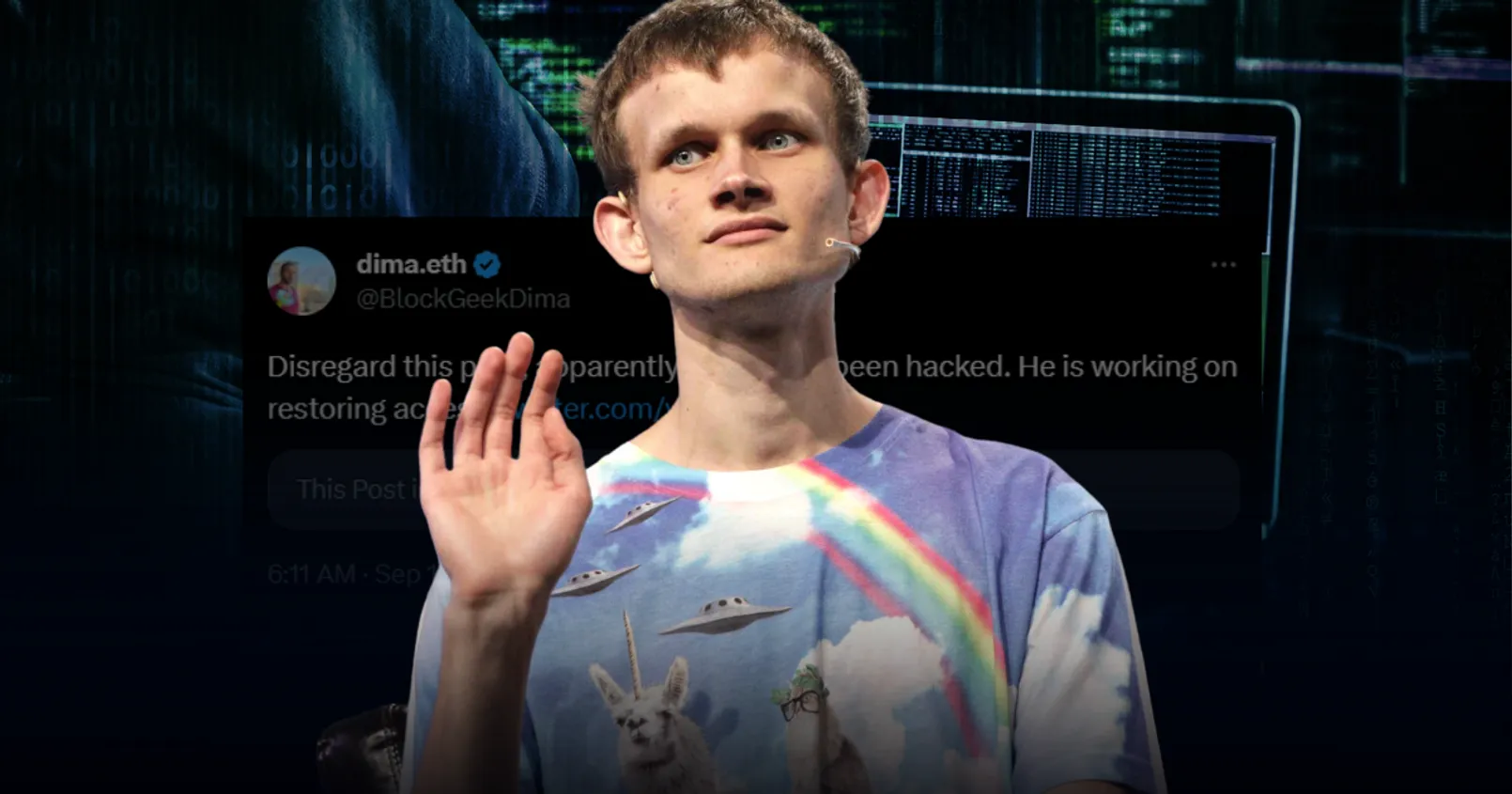 ด่วน! ยืนยันบัญชี X ของ 'Vitalik Buterin' โดนแฮกจริง พบเสียหายแล้วเฉียดล้านดอลล์