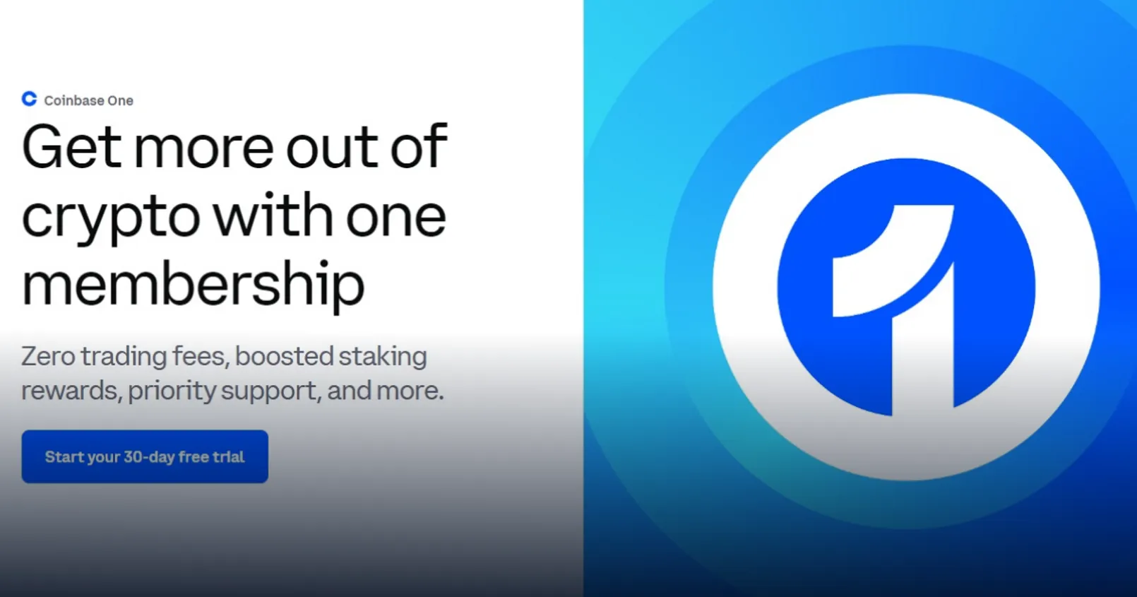 Coinbase เปิดตัว 'Coinbase One' บริการสมัครสมาชิกรายเดือน