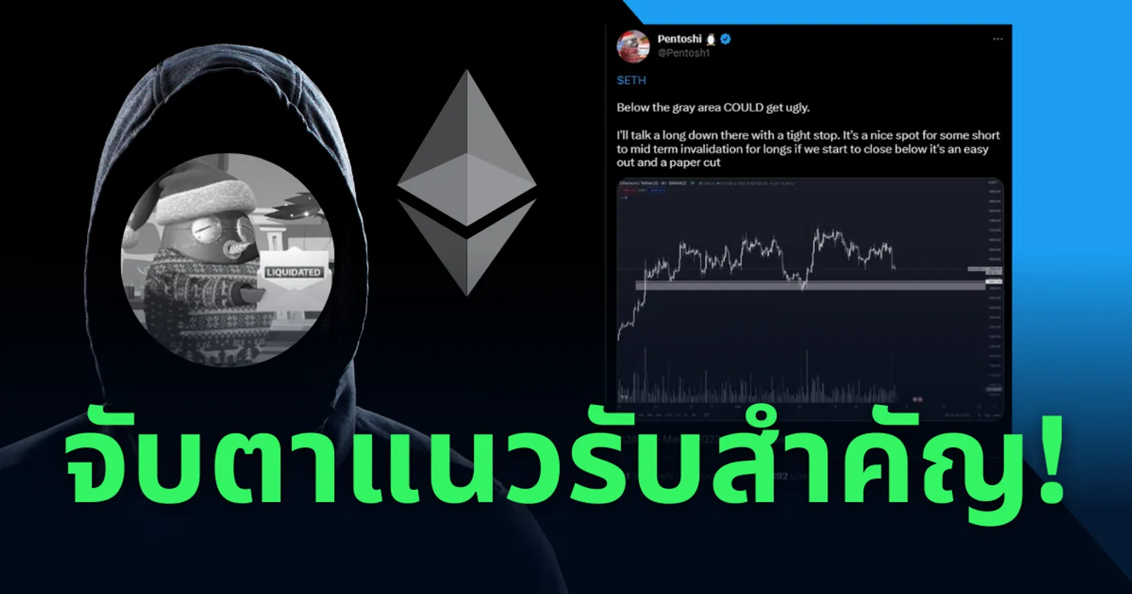 กูรูคริปโตเตือน! ระดับที่น่าจับตาของ Ethereum