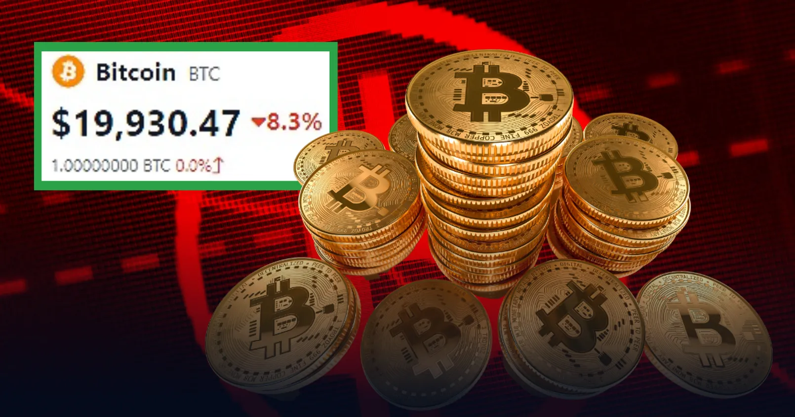 Bitcoin ร่วงหนัก! ติดลบ 8.3 เปอร์เซ็นภายในหนึ่งวัน