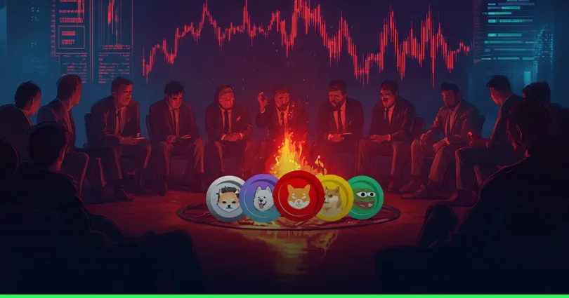 Memecoin จากคริสต์มาสที่เคยคึกคักสู่ความเป็นจริงอันหนาวเหน็บ มูลค่าตลาดดิ่ง 65% ในรอบปี