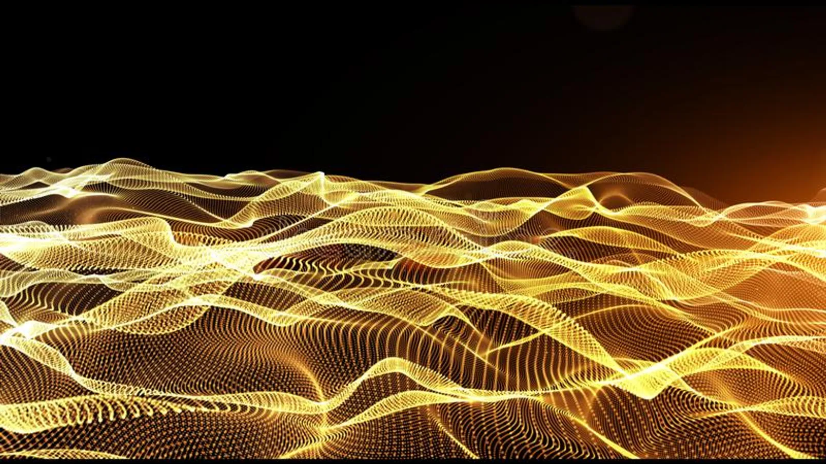 Abstract Gold Color Digital Particles Wave Bokeh Light Background 145893783.jpg